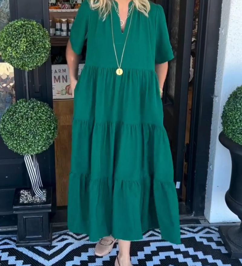 Carlota - Vestido Maxi com Movimento