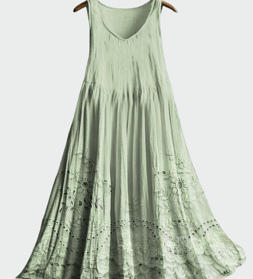 Vestido com Renda Inglesa