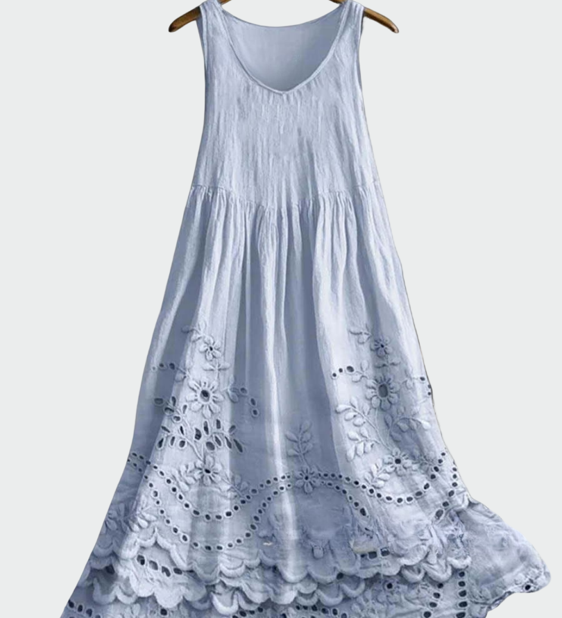 Vestido com Renda Inglesa