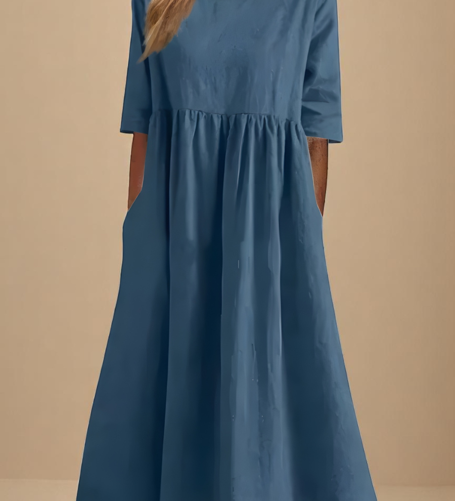 Minea - Vestido Em Algodão Arejado