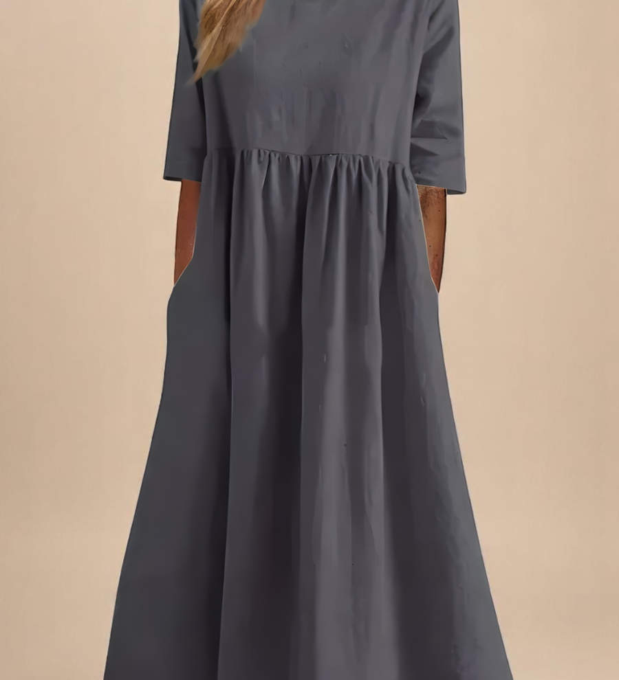 Minea - Vestido Em Algodão Arejado