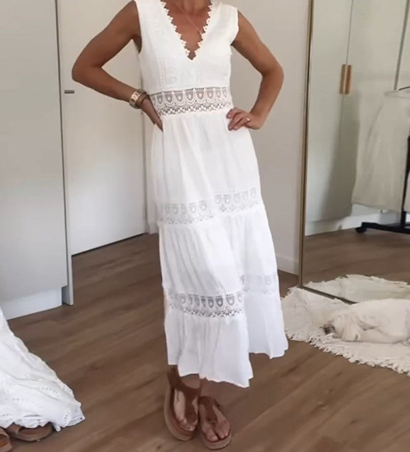 Kim - Vestido em Renda com Decote V