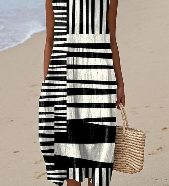 Clarissa - Vestido Gráfico Estiloso