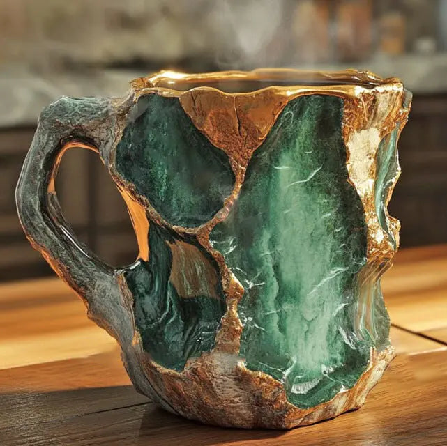 Crystal Infused Mineral Coffee Cups