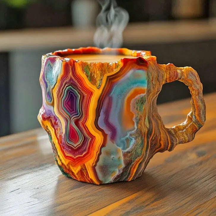 Crystal Infused Mineral Coffee Cups