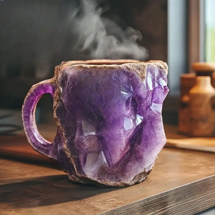Crystal Infused Mineral Coffee Cups