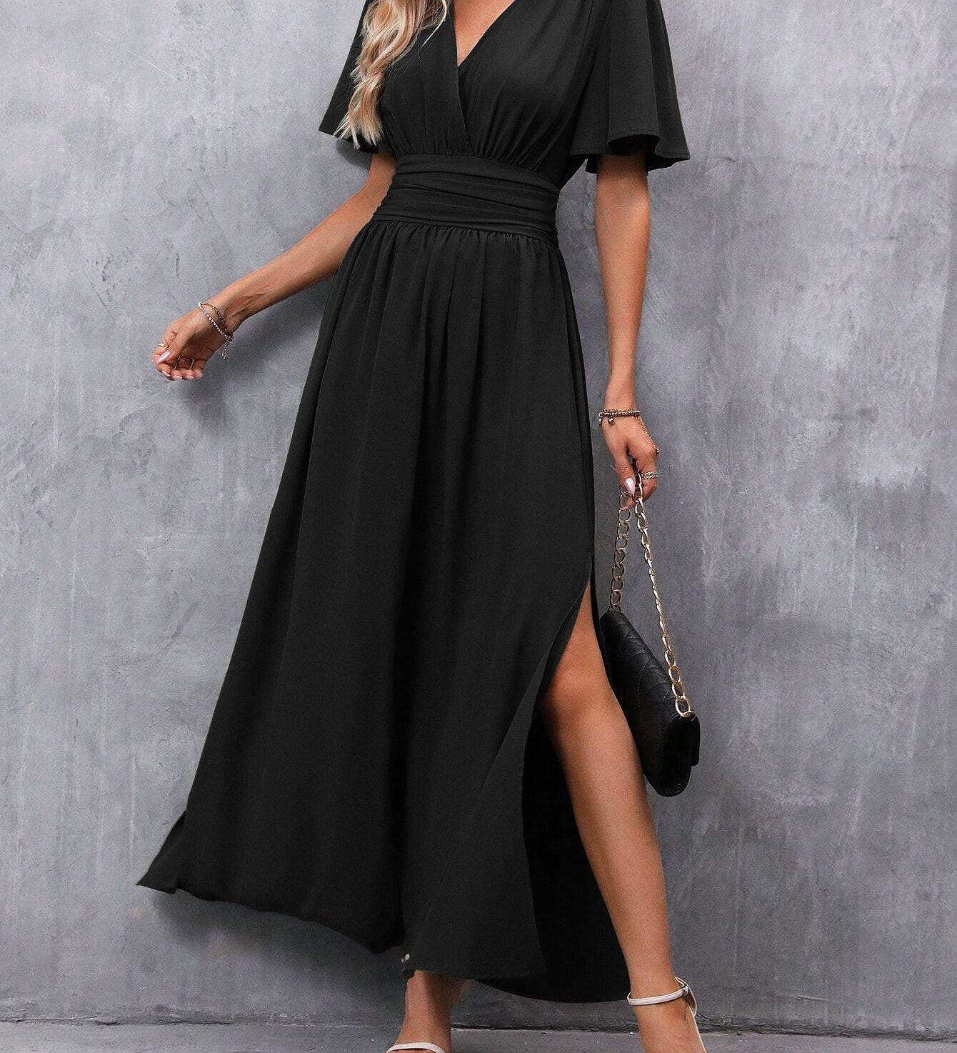 Eterna - Vestido Maxi Elegante Preto