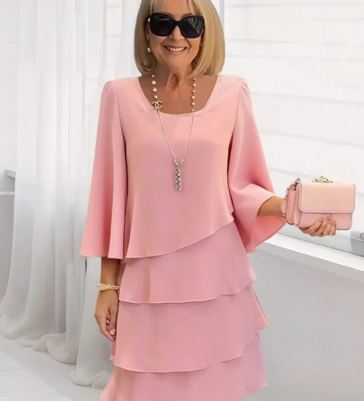 Catarina - Vestido Elegante e Confortável com Rendas