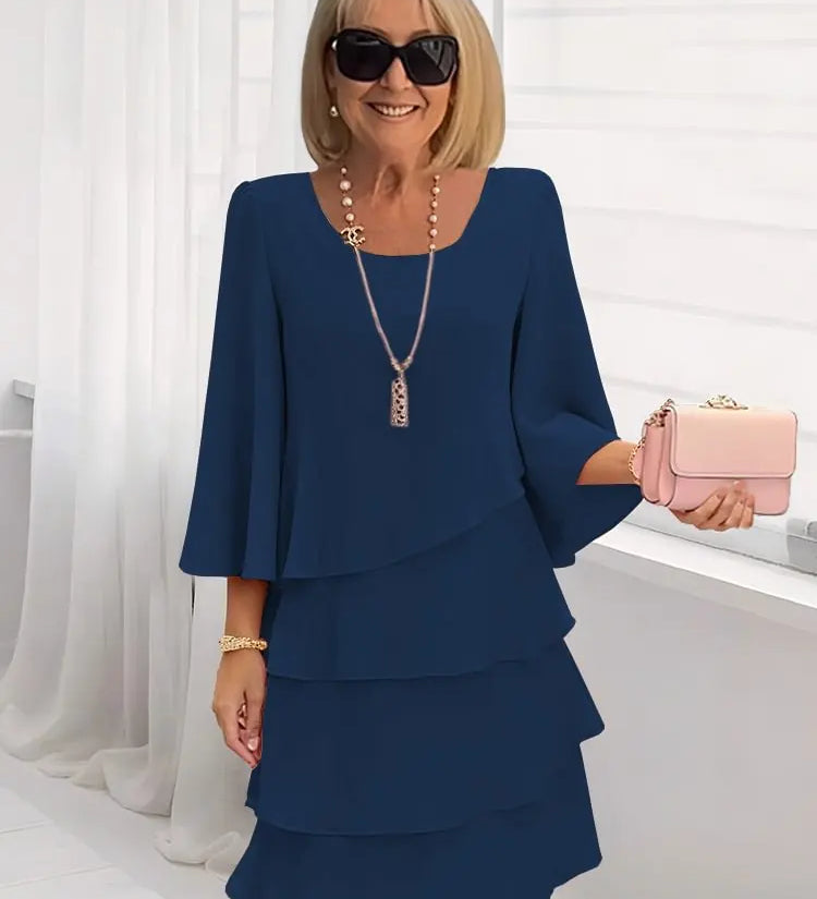 Catarina - Vestido Elegante e Confortável com Rendas