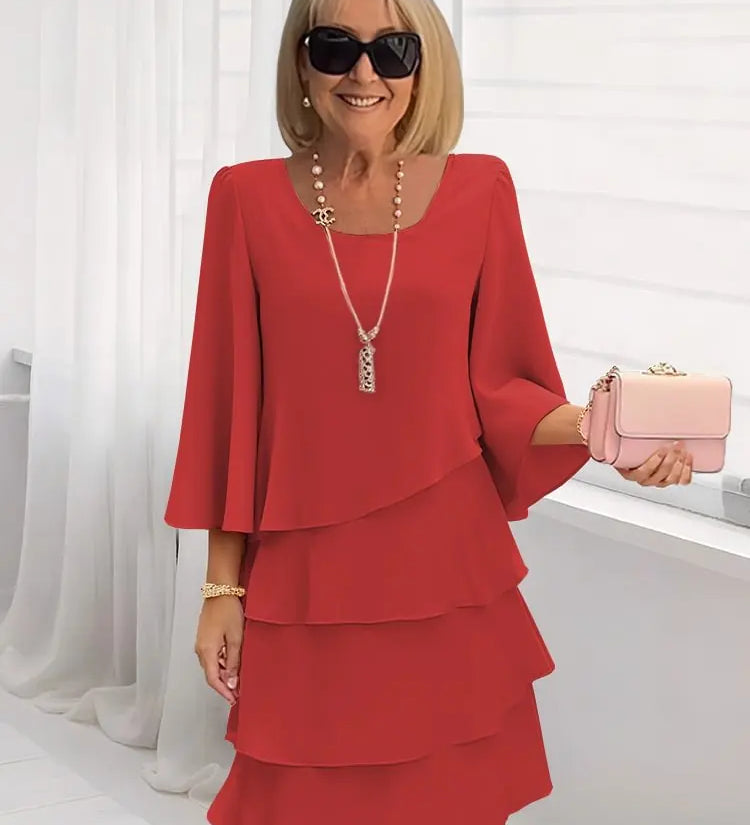 Catarina - Vestido Elegante e Confortável com Rendas
