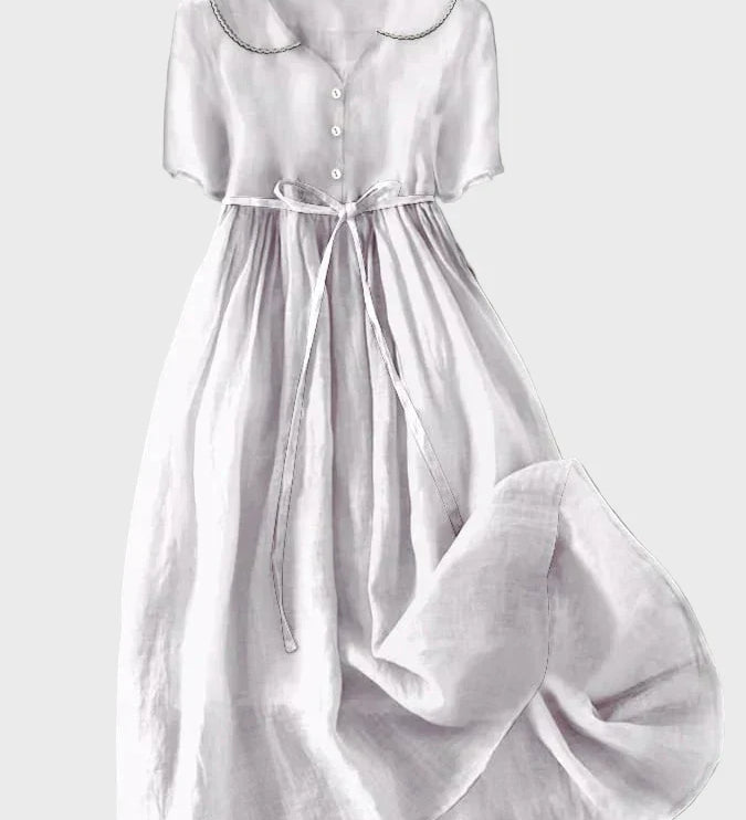 Vestido Clássico com Botões