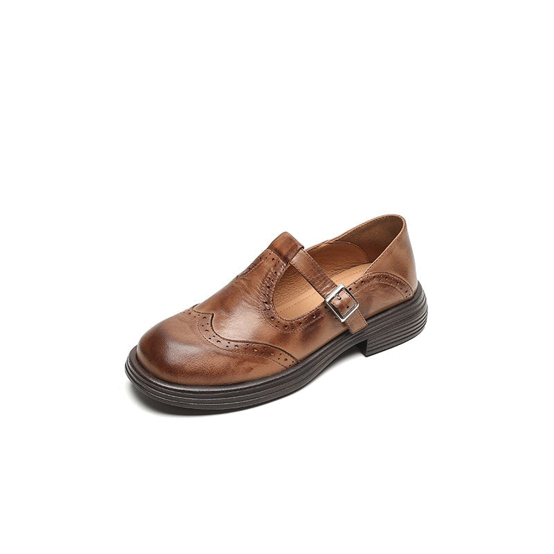 Vela - Sapatos Mary Janes Premium em Couro